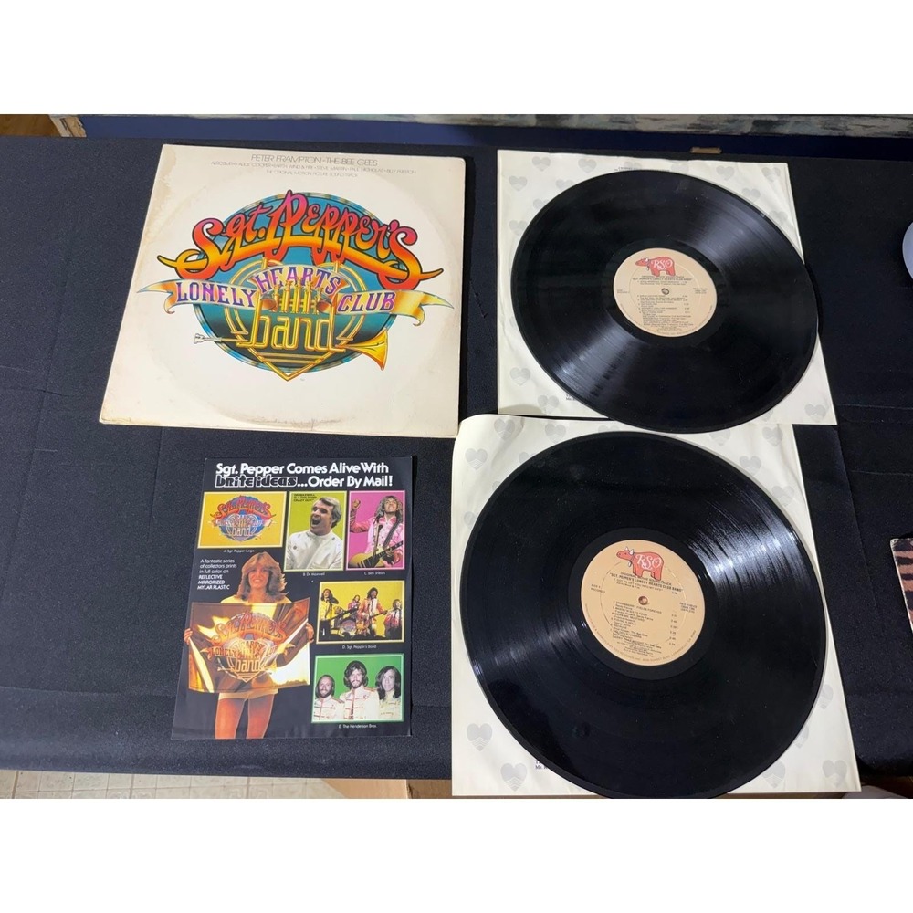 RSO‎ Sgt Peppers Lonely Hearts Club Band Soundtrack 12" Vinyl Black EUC 1978